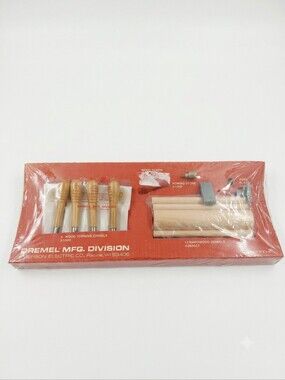 Vintage New Dremel 700 Lathe Accessory Kit Wood Turning Chisels 1000 Dowels Nos